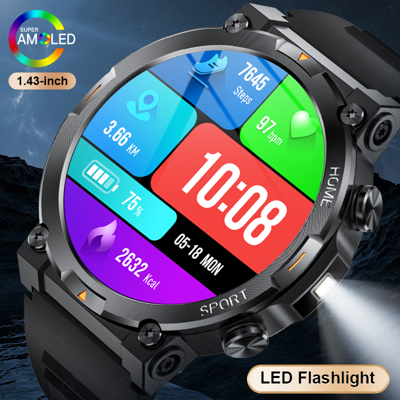 Smartwatch Latest Watches For Men - LIGE 2026 Męski Smartwatch 1.43