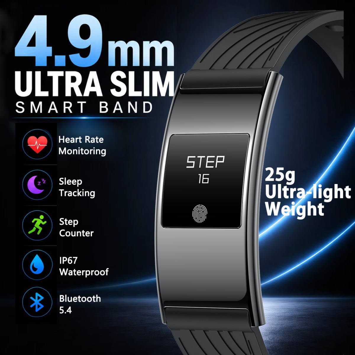 Smartwatch Slim Watches For Men - Smartwatch 4.9mm Ultra-Slim 2026 NOWY, ultralekki