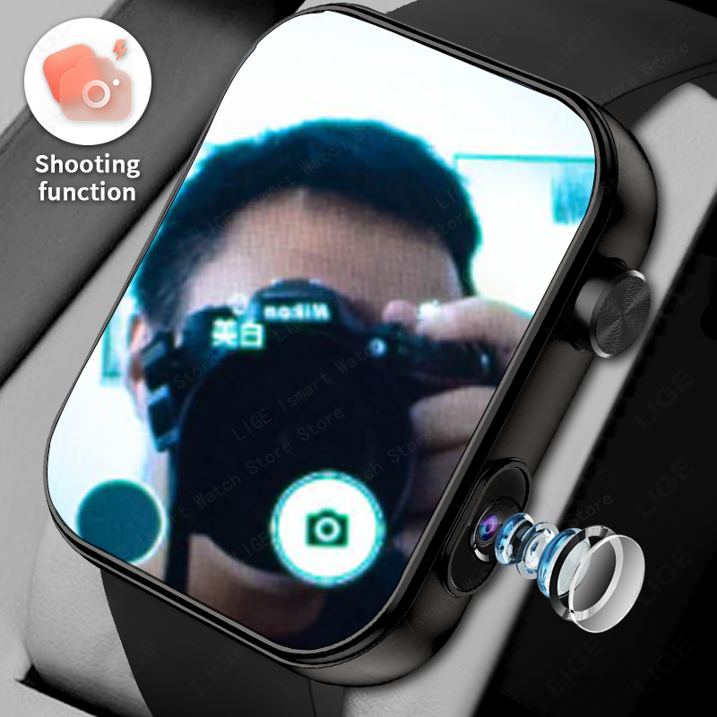Smartwatch Latest Watches For Men - LIGE z kamerą może robić zdjęcia