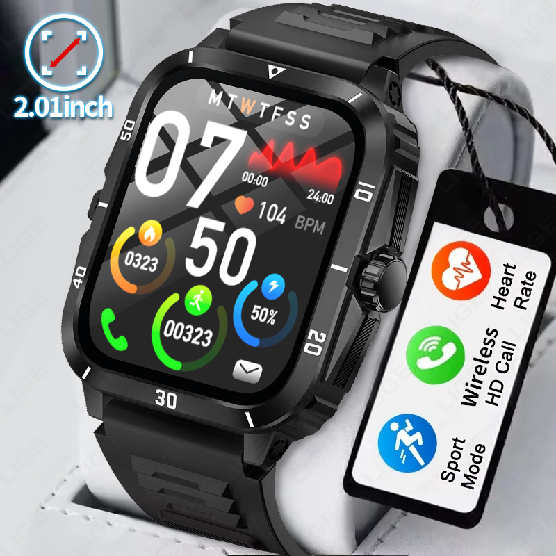 2.01 Inteligentny zegarek z ek – Smartwatch Latest Watches For Men recenzja i cena