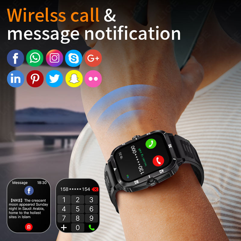 2.01 Inteligentny zegarek z ek – Smartwatch Latest Watches For Men recenzja i cena