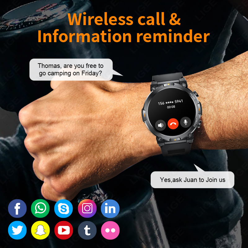 LIGE 2026 Męski Smartwatch 1.4 – Smartwatch Latest Watches For Men recenzja i cena
