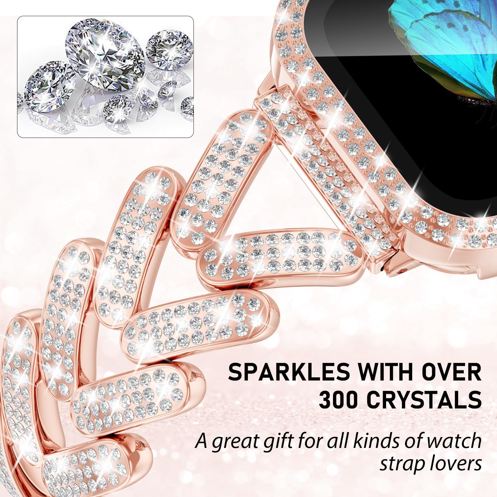 Pasek Bling do Apple Watch Pas – Smartwatch Slim Watches For Men recenzja i cena