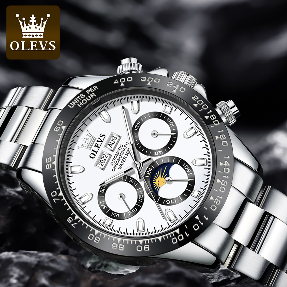 OLEVS 6654 luksusowy męski zeg – Omega Watch Seamaster recenzja i cena