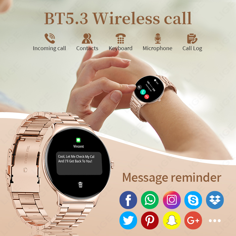 LIGE Nowy Smartwatch 7,9 mm dl – Smartwatch Slim Watches For Men recenzja i cena