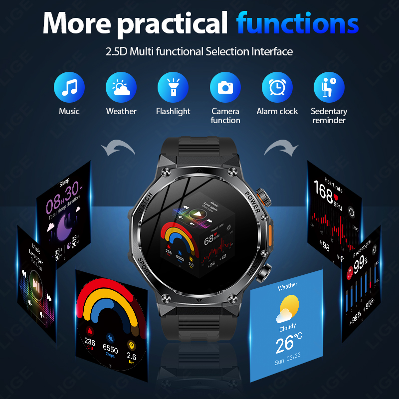 LIGE nowych mężczyzna 800mAh b – Smartwatch Latest Watches For Men recenzja i cena